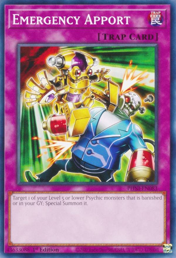 遊戯王 PHNI-EN083 Emergency Apport (英語版 1st Edition ノーマル) PHANTOM NIGHTMARE