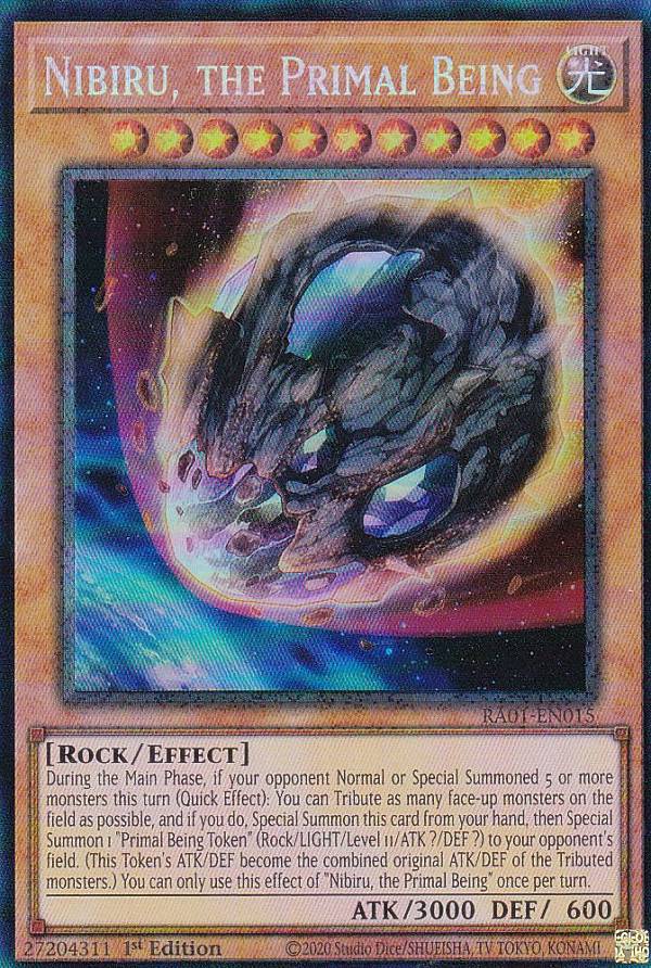 遊戯王 RA01-EN015 原始生命態ニビル Nibiru, The Primal Being (英語版 1st Edition コレクターズレア) 25th Anniversary Rarity Collection