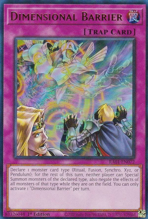 遊戯王 RA01-EN072 次元障壁 Dimensional Barrier (英語版 1st Edition ウルトラレア) 25th Anniversary Rarity Collection