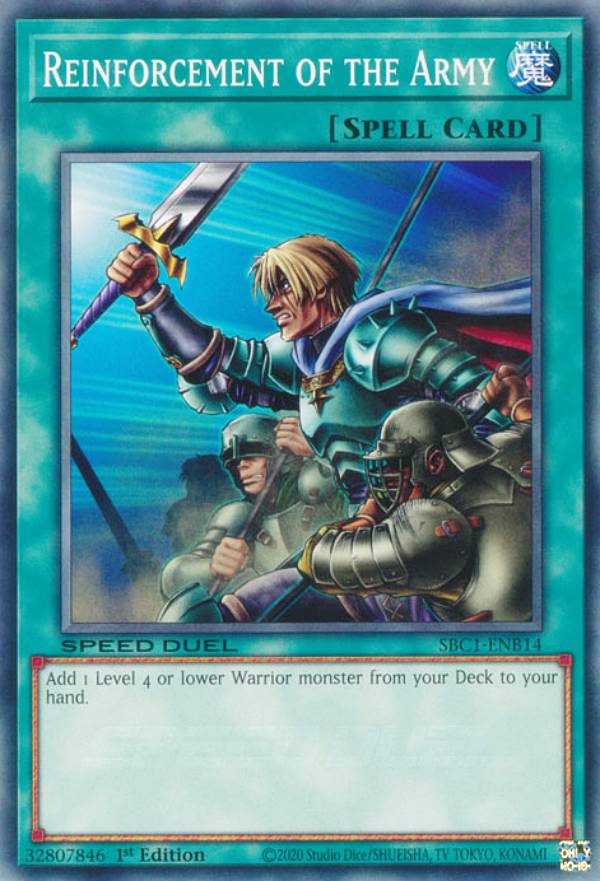遊戯王 SBC1-ENB14 増援 Reinforcement of the Army (英語版 1st Edition ノーマル) Speed Duel：Streets of Battle City