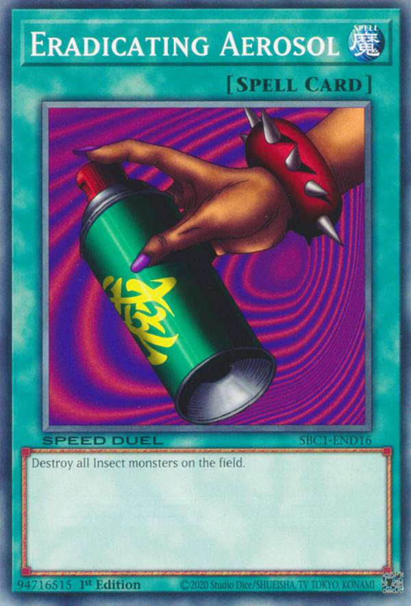 遊戯王 SBC1-END16 トゲトゲ神の殺虫剤 Eradicating Aerosol (英語版 1st Edition ノーマル) Speed Duel:Streets of Battle City