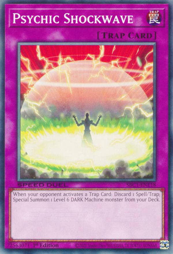 ͷ SBC1-ENE18 å Psychic Shockwave (Ѹ 1st Edition Ρޥ) Speed DuelStreets of Battle City