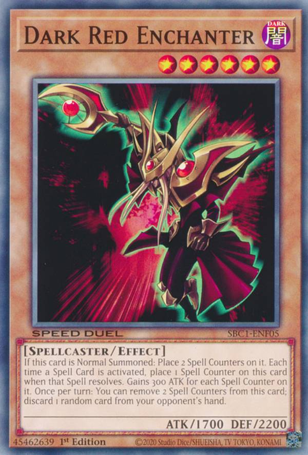 遊戯王 SBC1-ENF05 闇紅の魔導師 Dark Red Enchanter (英語版 1st Edition ノーマル) Speed Duel：Streets of Battle City