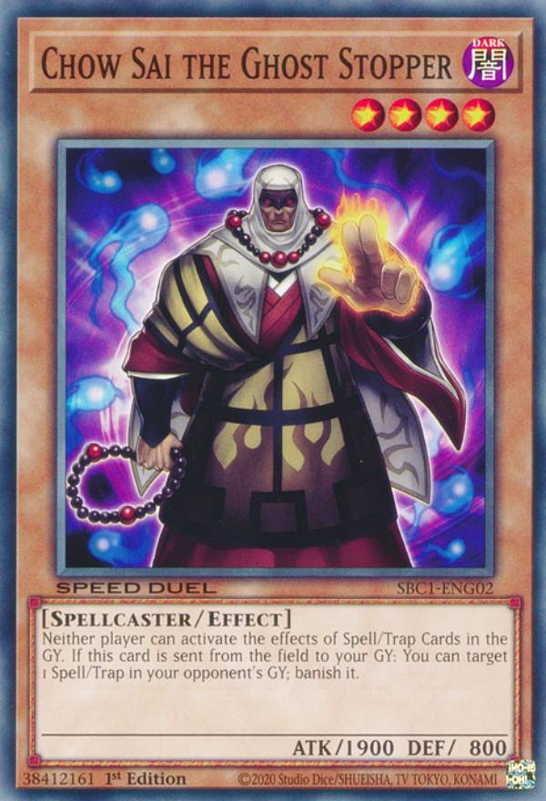 ͷ SBC1-ENG02 ɽѻ 祦 Chow Sai the Ghost Stopper (Ѹ 1st Edition Ρޥ) Speed DuelStreets of Battle City