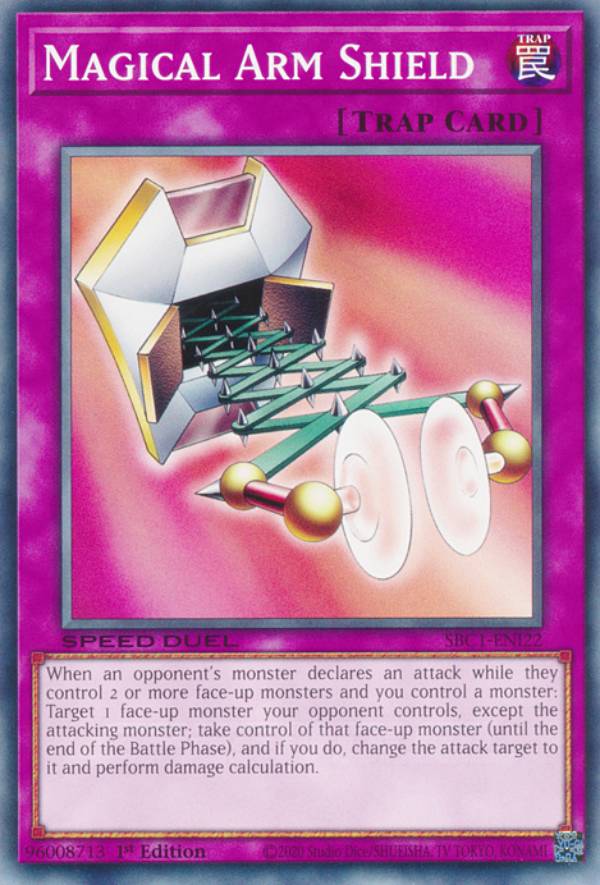 遊戯王 SBC1-ENI22 マジックアーム・シールド Magical Arm Shield (英語版 1st Edition ノーマル) Speed Duel:Streets of Battle City