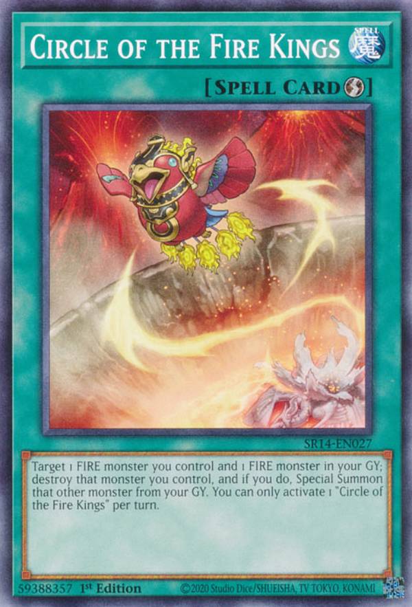 遊戯王 SR14-EN027 炎王炎環 Circle of the Fire Kings (英語版 1st Edition ノーマル) Structure Deck:Fire Kings