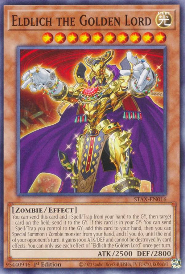 遊戯王 STAX-EN016 黄金卿エルドリッチ Eldlich the Golden Lord (英語版 1st Edition ノーマル) 2-Player Starter Set Xyz Deck