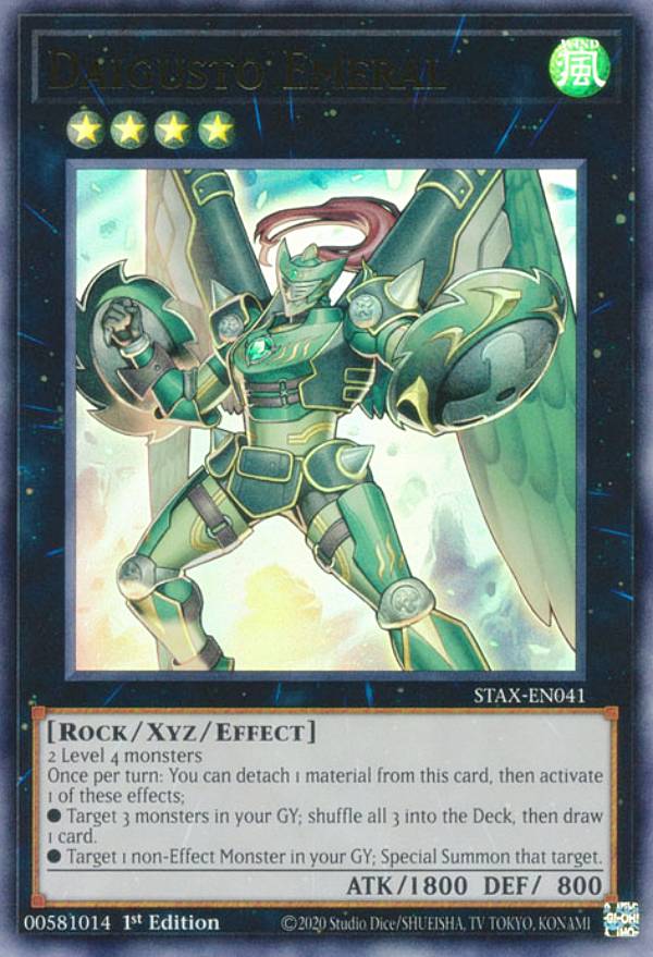 遊戯王 STAX-EN041 ダイガスタ・エメラル Daigusto Emeral (英語版 1st Edition ウルトラレア) 2-Player Starter Set Xyz Deck