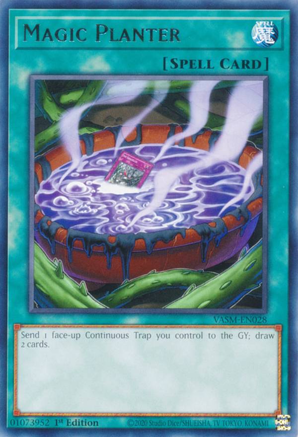 遊戯王 VASM-EN028 マジック・プランター Magic Planter (英語版 1st Edition レア) Valiant Smashers