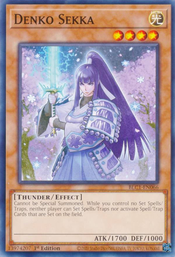 遊戯王 BLC1-EN066 電光－雪花－ Denko Se