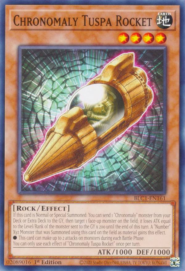 遊戯王 BLC1-EN161 先史遺産トゥスパ・ロケット Chronomaly Tuspa Rocket (英語版 1st Edition ノーマル) BATTLES OF LEGEND: CHAPTER 1