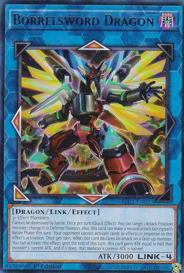 【銀字仕様】遊戯王 BLC1-EN023 ヴァレルソード・ドラゴン Borrelsword Dragon (英語版 1st Edition ウルトラレア) BATTLES OF LEGEND： CHAPTER 1