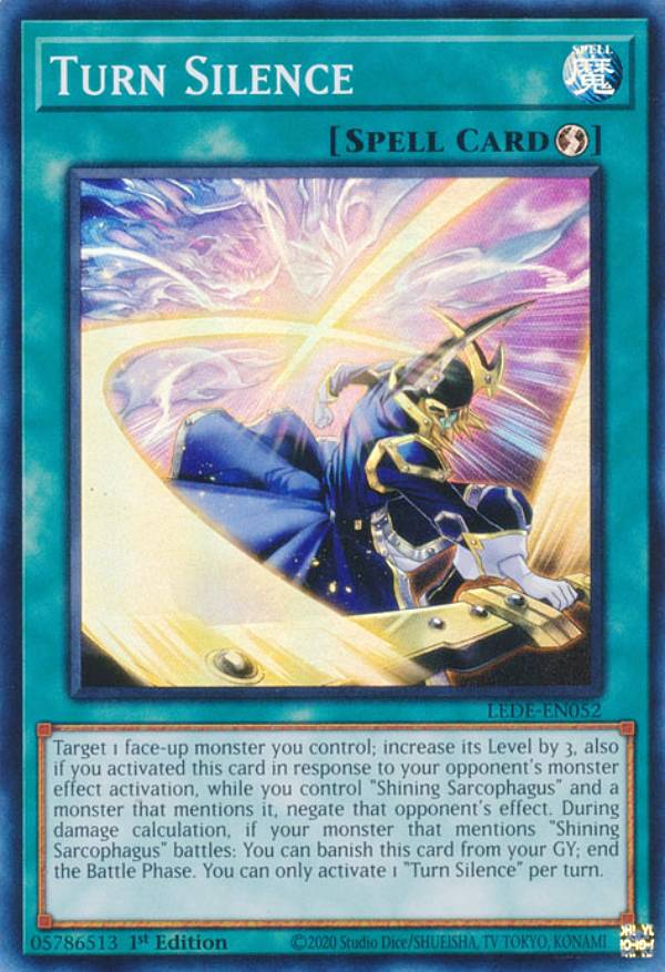 遊戯王 LEDE-EN052 時の沈黙−ターン・サイレンス Turn Silence (英語版 1st Edition スーパーレア) Legacy of Destruction