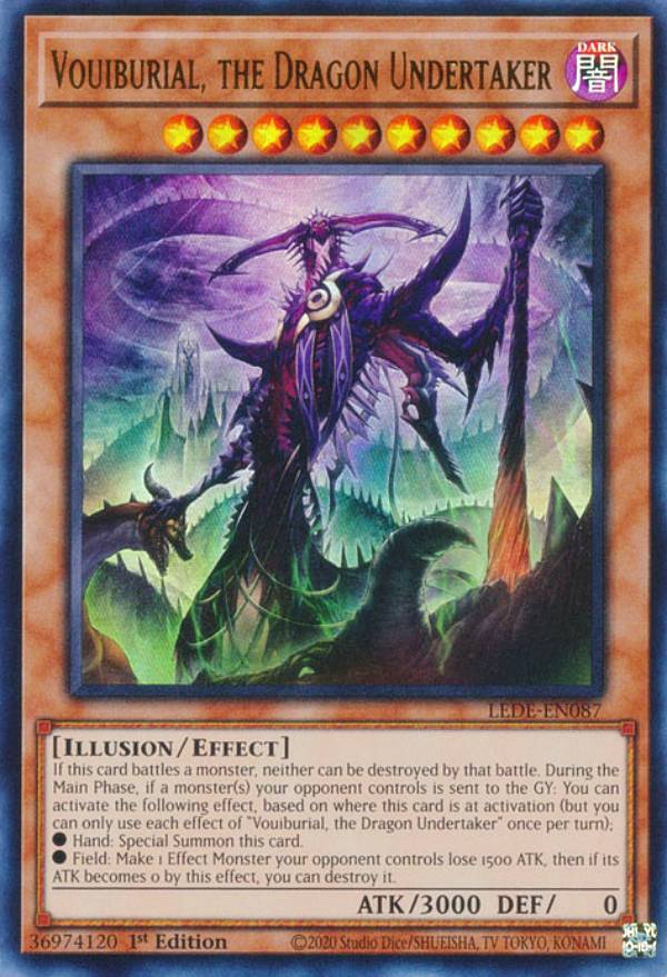 遊戯王 LEDE-EN087 Vouiburial, the Dragon Undertaker (英語版 1st Edition ウルトラレア) Legacy of Destruction