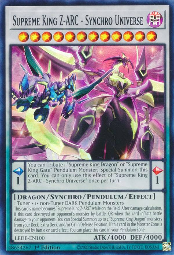 REALiZEۥӡȥ쥫2Ź㤨ͷ LEDE-EN100 Ʋζݥ󥯥˥С Supreme King Z-ARC - Synchro Universe (Ѹ 1st Edition ѡ쥢 Legacy of DestructionפβǤʤ80ߤˤʤޤ