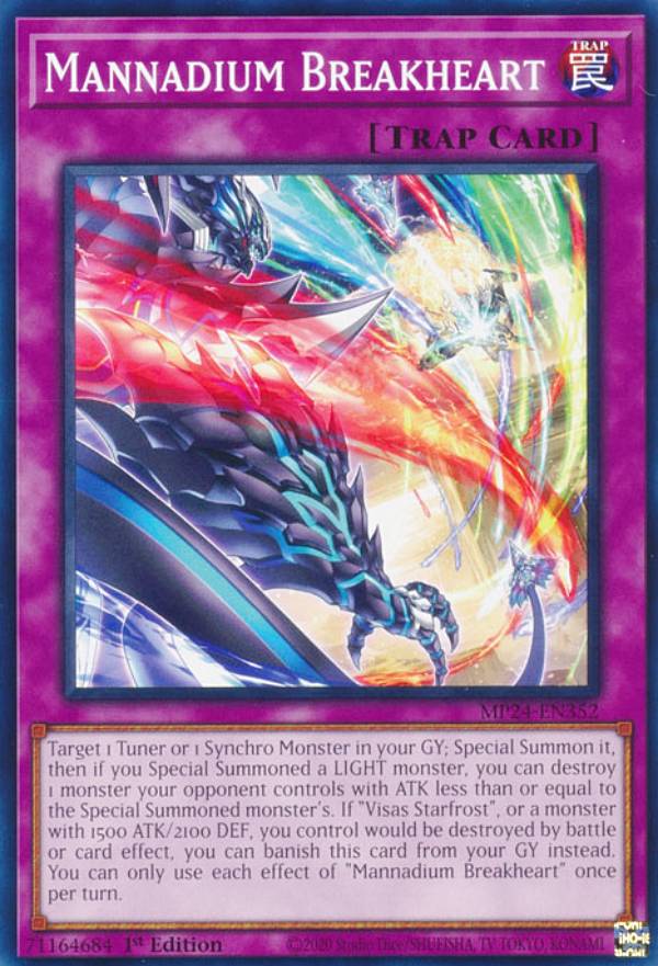 ͷ MP24-EN352 տ Mannadium Breakheart (Ѹ 1st Edition Ρޥ) 25th Anniversary TinDueling Mirrors Mega Pack