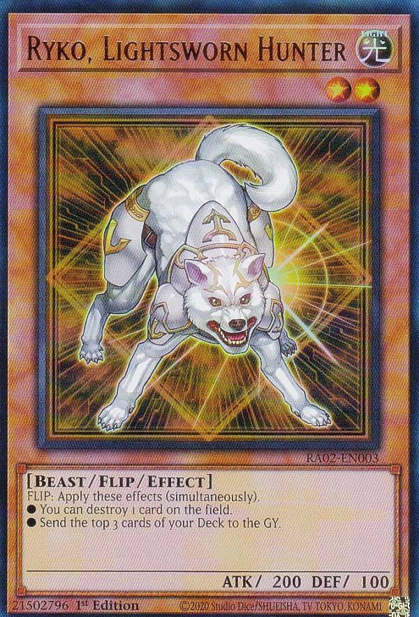 遊戯王 RA02-EN003 ライトロード・ハンター ライコウ Ryko, Lightsworn Hunter (英語版 1st Edition ウルトラレア) 25th Anniversary Rarity Collection II