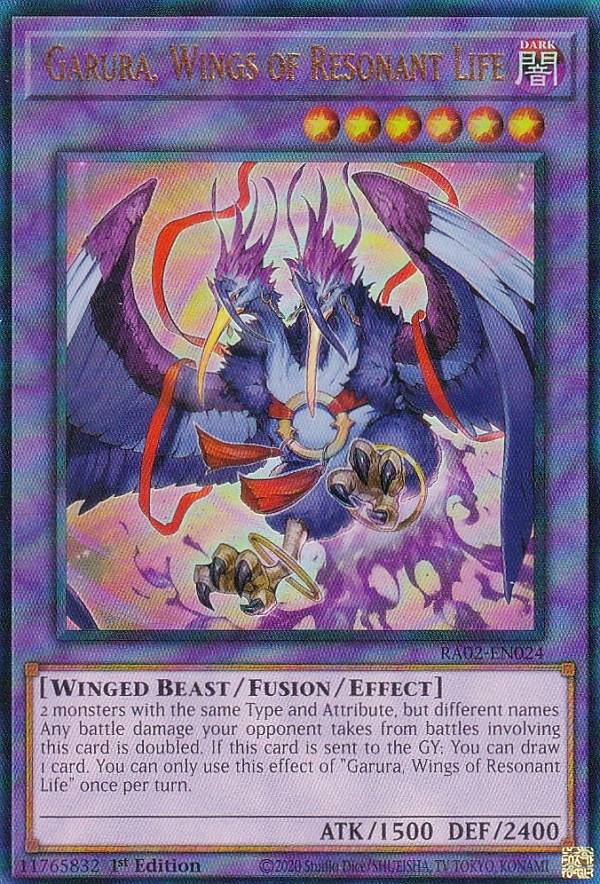遊戯王 RA02-EN024 共命の翼ガルーラ Garura, Wings of Resonant Life (英語版 1st Edition アルティメットレア) 25th Anniversary Rarity Collection II
