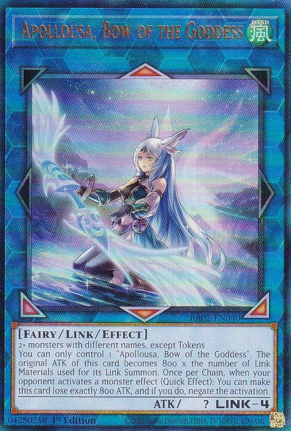 ͷ RA02-EN040 ̿οݡݥݥ Apollousa, Bow of the Goddess (Ѹ 1st Edition ƥåȥ쥢) 25th Anniversary Rarity Collection II