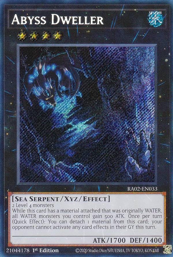 遊戯王 RA02-EN033 深淵に潜む者 Abyss Dweller (英語版 1st Edition シークレットレア) 25th Anniversary Rarity Collection II