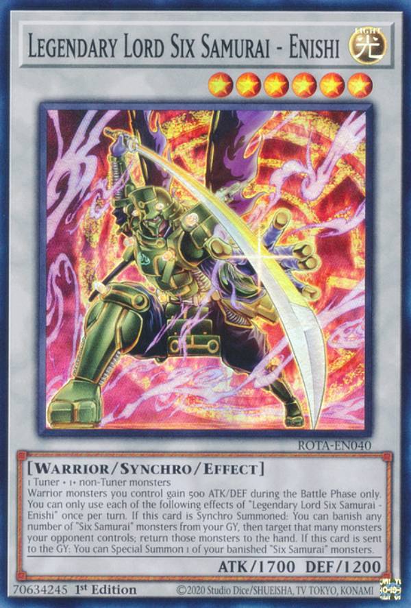 REALiZEۥӡȥ쥫2Ź㤨ͷ ROTA-EN040 ϻ𽰡ݥ˥ Legendary Lord Six Samurai - Enishi (Ѹ 1st Edition ѡ쥢 RAGE OF THE ABYSSפβǤʤ100ߤˤʤޤ