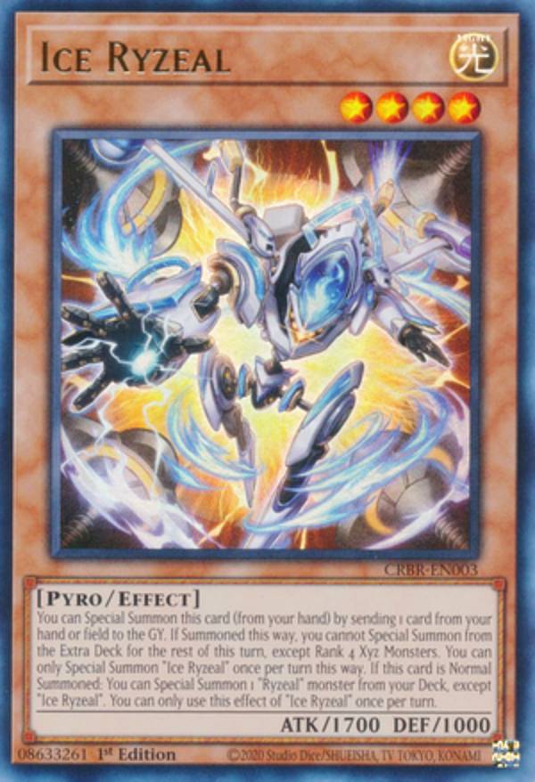 遊戯王 CRBR-EN003 アイス・ライゼオル Ice Ryzeal (英語版 1st Edition ウルトラレア) Crossover Breakers