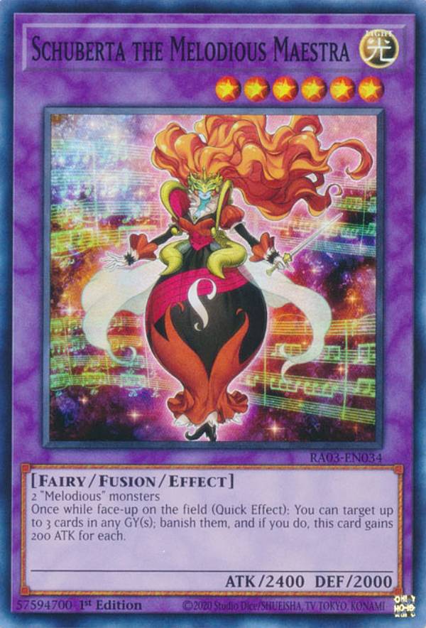 遊戯王 RA03-EN034 Schuberta the Melodious Maestra 幻奏の音姫マイスタリン・シューベルト (英語版 1st Edition スーパーレア) Quarter Century Bonanza