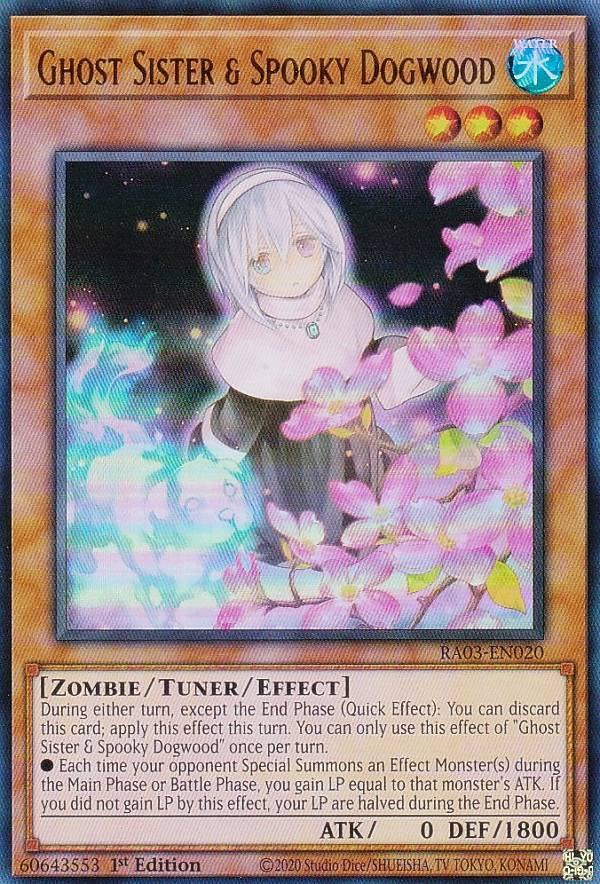 【イラスト違い】遊戯王 RA03-EN020 Ghost Sister & Spooky Dogwood 儚無みずき (英語版 1st Edition ウルトラレア) Quarter Century Bonanza