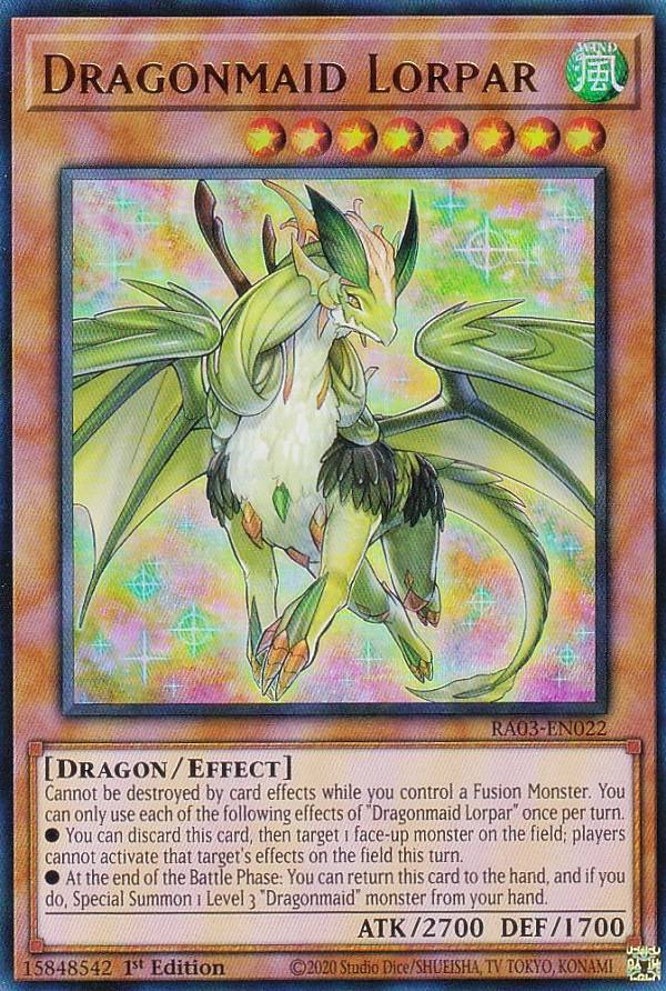 遊戯王 RA03-EN022 Dragonmaid Lorpar ドラゴンメイド・ルフト (英語版 1st Edition ウルトラレア) Quarter Century Bonanza