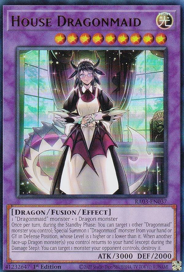 遊戯王 RA03-EN037 House Dragonmaid ドラゴンメイド・ハスキー (英語版 1st Edition ウルトラレア) Quarter Century Bonanza