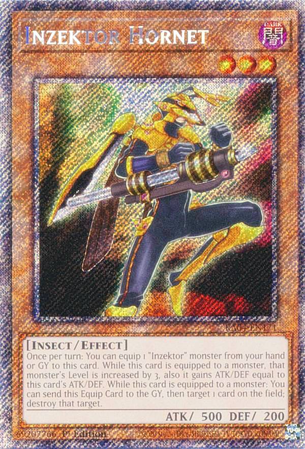 遊戯王 RA04-EN171 甲虫装機 ホーネット Inzektor Hornet (英語版 1st Edition プラチナシークレットレア) Quarter Century Stampede