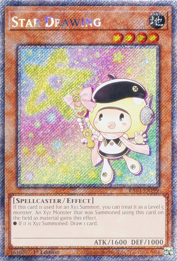 遊戯王 RA04-EN199 アステル・ドローン Star Drawing (英語版 1st Edition プラチナシークレットレア) Quarter Century Stampede