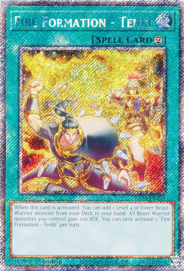 遊戯王 RA04-EN201 炎舞−「天_」 Fire Formation - Tenki (英語版 1st Edition プラチナシークレットレ..
