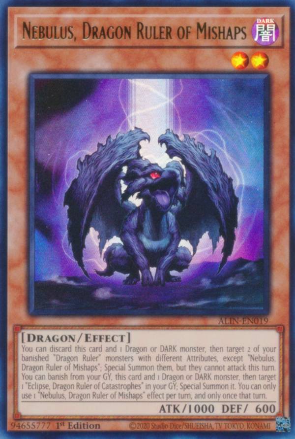 ͷ ALIN-EN019 εݥͥӥ饹 Nebulus, Dragon Ruler of Mishaps (Ѹ 1st Edition ȥ쥢) Alliance Insight