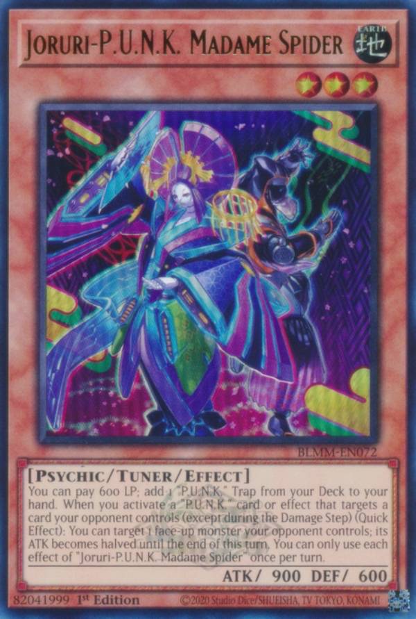 遊戯王 BLMM-EN072 Jo−P．U．N．K．Mme．スパイダー Joruri-P.U.N.K. Madame Spider (英語版 1st Edition ウルトラレア) Battles of Legend：Monster Mayhem