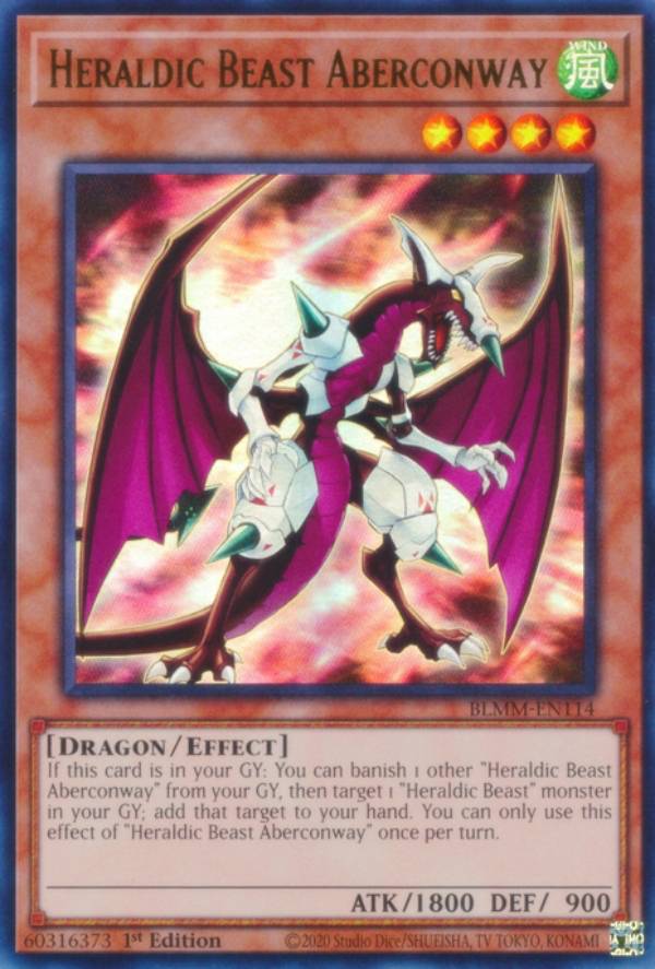 遊戯王 BLMM-EN114 紋章獣アバコーンウェイ Heraldic Beast Aberconway (英語版 1st Edition ウルトラレア) Battles of Legend:Monster Mayhem
