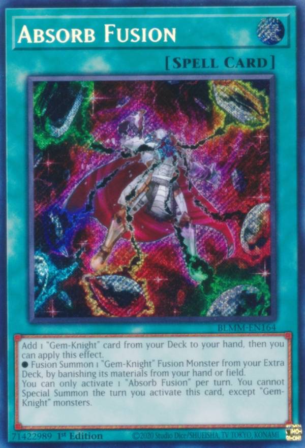 遊戯王 BLMM-EN164 吸光融合 Absorb Fusion (英語版 1st Edition シークレットレア) Battles of Legend：Monster Mayhem