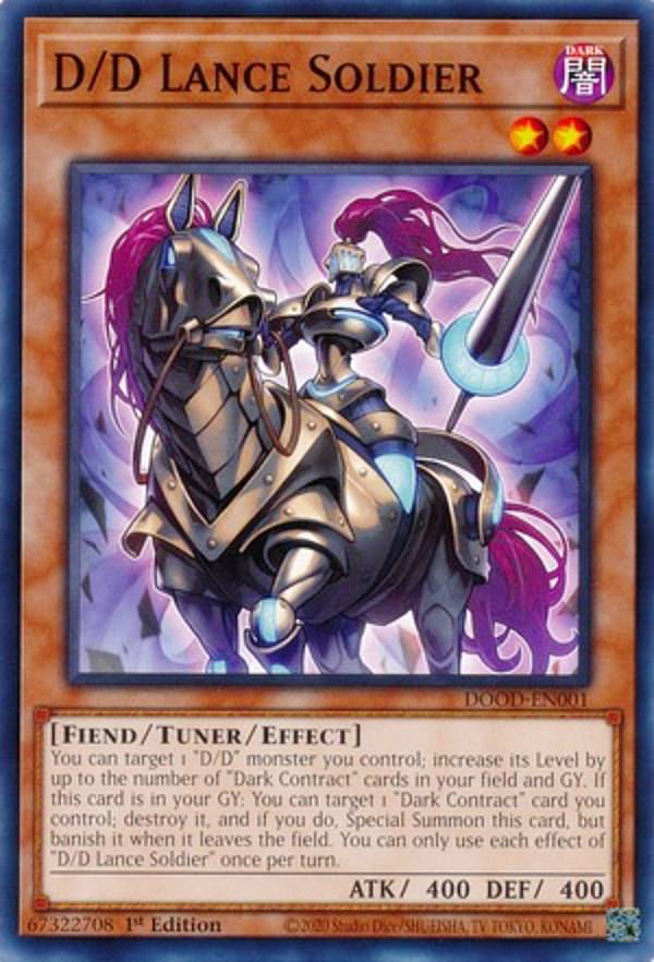 遊戯王 DOOD-EN001 DDランス・ソルジャー D/D Lance Soldier (英語版 1st Edition ノーマル) Doom of Dimensions