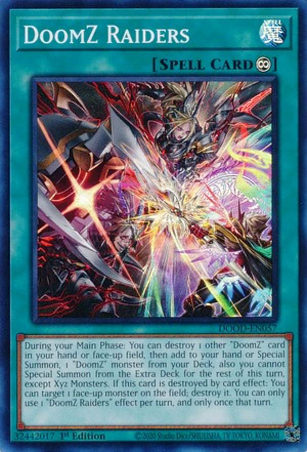 遊戯王 DOOD-EN057 終刻撃針 DoomZ Raiders (英語版 1st Edition スーパーレア) Doom of Dimensions