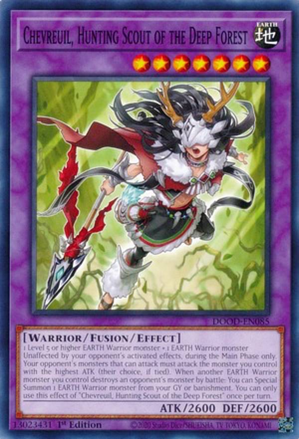 遊戯王 DOOD-EN085 Chevreuil, Hunting Scout of the Deep Forest (英語版 1st Edition ノーマル) Doom of Dimensions