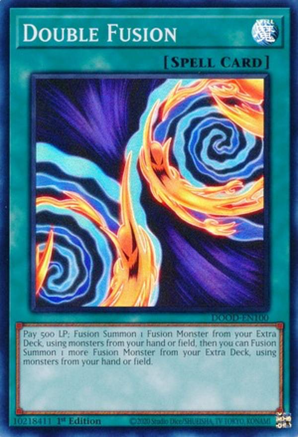 遊戯王 DOOD-EN100 二重融合 Double Fusion (英語版 1st Edition スーパーレア) Doom of Dimensions