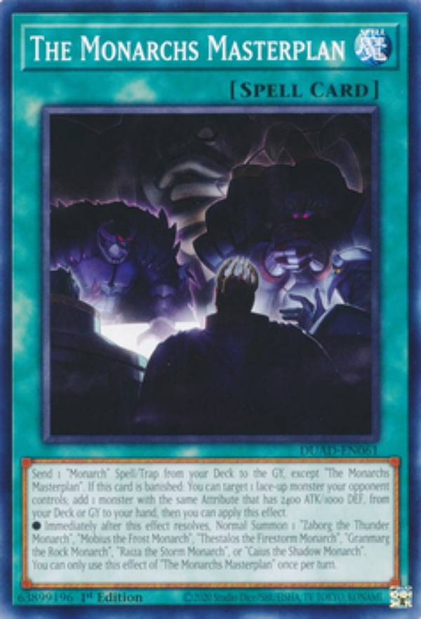 遊戯王 DUAD-EN061 帝王の策略 The Monarchs Masterplan (英語版 1st Edition ノーマル) Duelist’s Advance