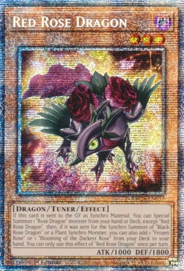 遊戯王 MP25-EN037 レッドローズ・ドラゴン Red Rose Dragon (英語版 1st Edition スターライトレア) 2025 Mega-Pack Bundle