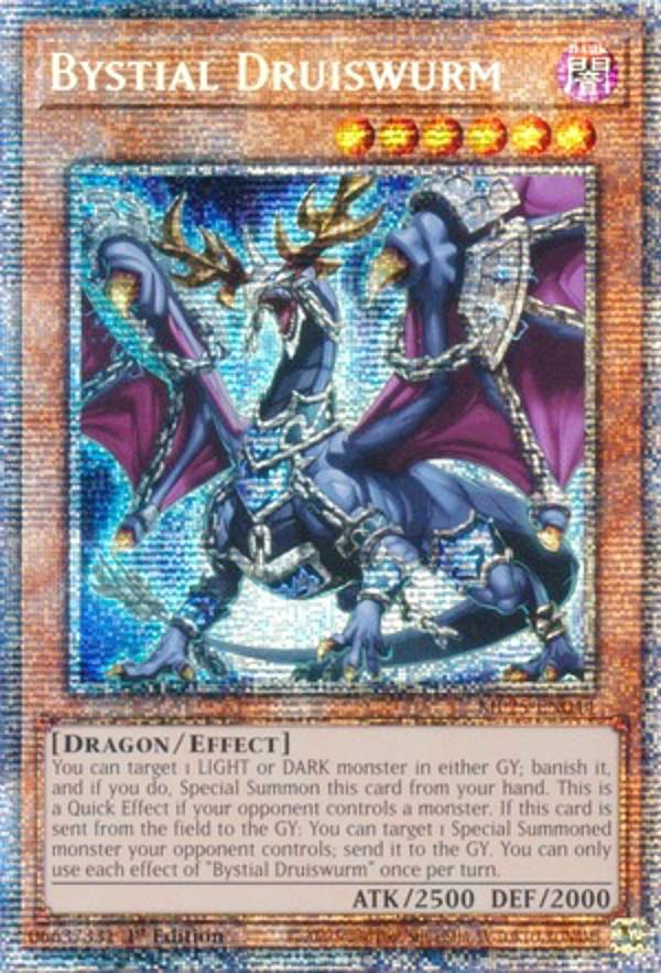 遊戯王 MP25-EN044 深淵の獣ドルイドヴルム Bystial Druiswurm (英語版 1st Edition スターライトレア) 2025 Mega-Pack Bundle