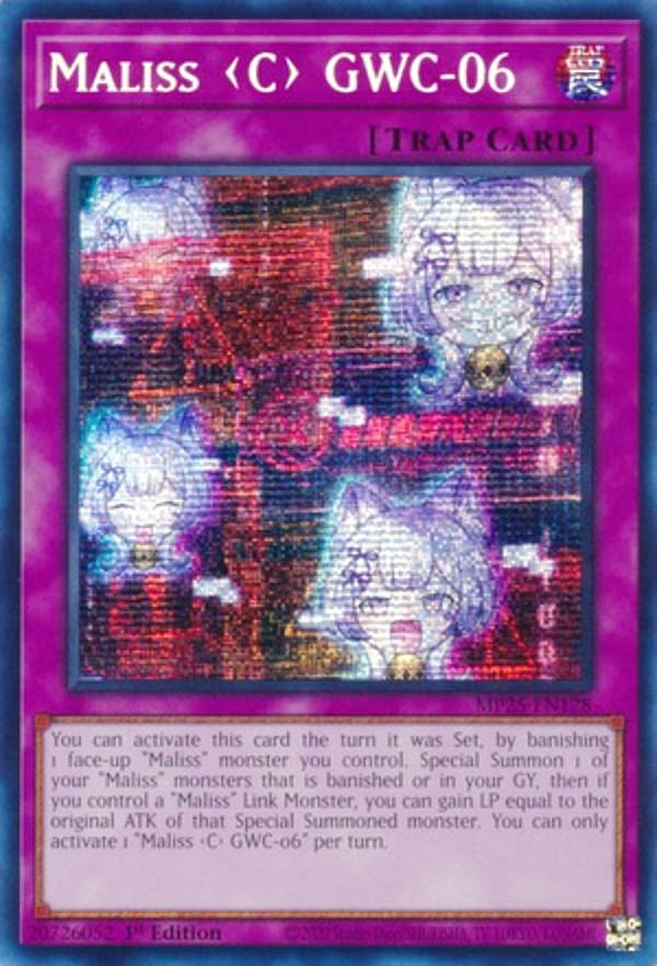 遊戯王 MP25-EN128 M∀LICE＜C＞GWC−06 Maliss ＜C＞ GWC-06 (英語版 1st Edition プリズマティックシークレットレア) 2025 Mega-Pack Bundle