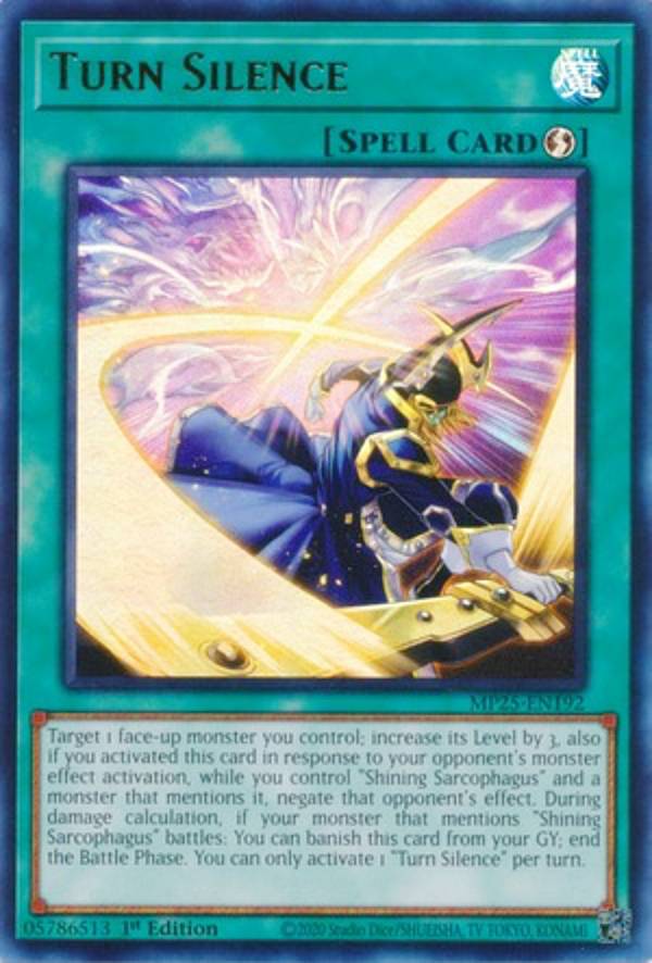 遊戯王 MP25-EN192 時の沈黙−ターン・サイレンス Turn Silence (英語版 1st Edition ウルトラレア) 2025 Mega-Pack Bundle