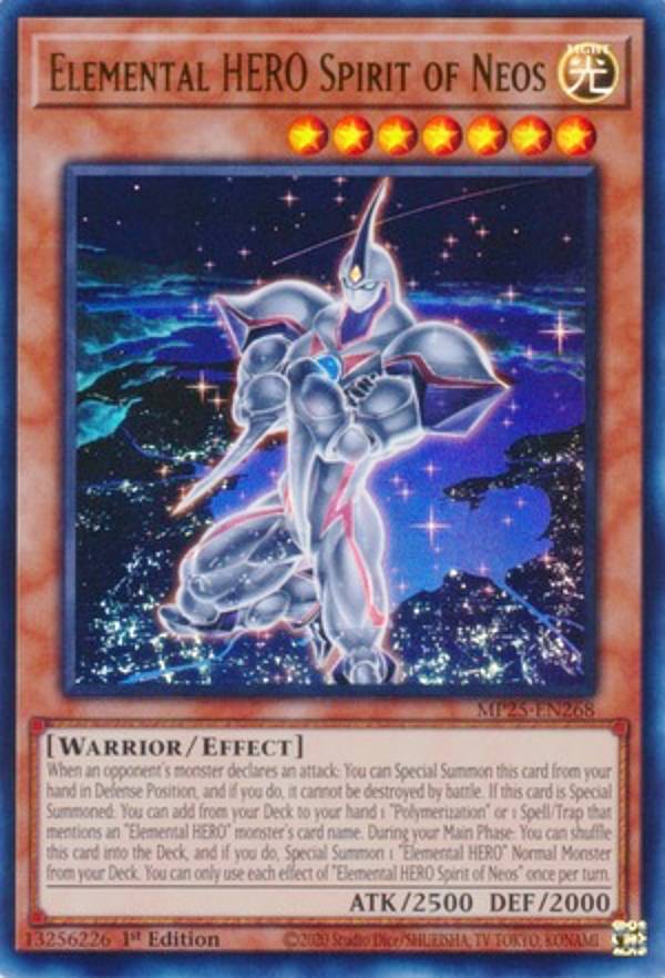 遊戯王 MP25-EN268 E・HERO スピリット・オブ・ネオス Elemental HERO Spirit of Neos (英語版 1st Edition ウルトラレア) 2025 Mega-Pack Bundle