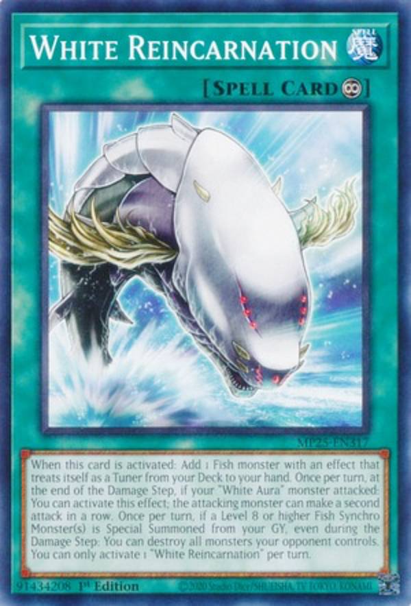 遊戯王 MP25-EN317 白の輪廻 White Reincarnation (英語版 1st Edition ノーマル) 2025 Mega-Pack Bundle