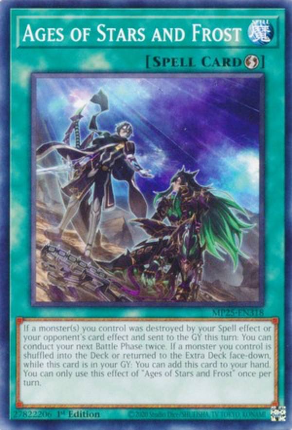 遊戯王 MP25-EN318 幾星霜 Ages of Stars and Frost (英語版 1st Edition ノーマル) 2025 Mega-Pack Bundle