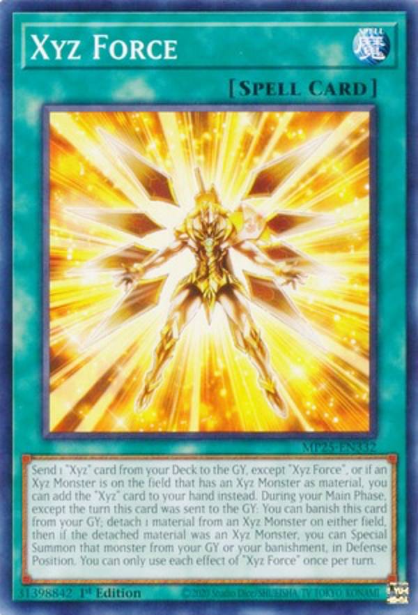 遊戯王 MP25-EN332 エクシーズ・フォース Xyz Force (英語版 1st Edition ノーマル) 2025 Mega-Pack Bundle